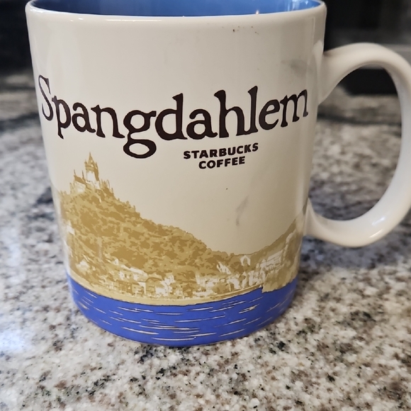 Starbucks Spangdahlem Mug - Blue and Cream - Picture 1 of 5